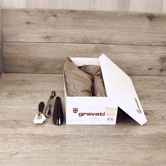 * NIB * $695 Wilkes Bashford GRAVATI 9.5 M Suede Derby 17381 * add $15 Trees main image 8